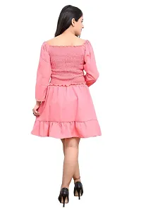 Madhav Enterprises Fancy Latest Girls Skirt with Top Dress in Polyester Fabric for Regular Used (13 Years - 14 Years) Pink-thumb2