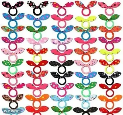 Hair Tie Bands Polka Dot Leopard Trip Ponytail Holde Rubber Band Pack Of 20 (Multicolor)