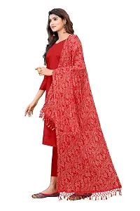 SALWAT Red Color Poly Georgette Dupatta-thumb2