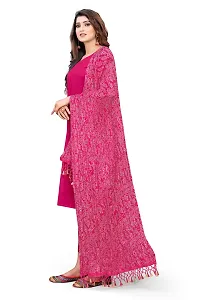 SALWAT Pink Color Poly Georgette Dupatta-thumb2