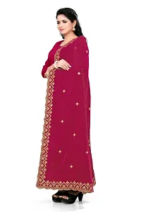 SALWAT Pink Color Velvet Dupatta-thumb2