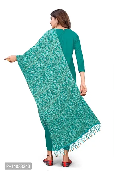 SALWAT Light Green Color Poly Georgette Dupatta-thumb4