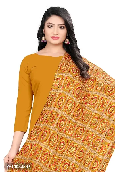 SALWAT Yellow Color Poly Georgette Dupatta