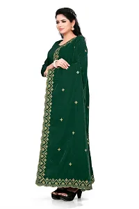 SALWAT Green Color Velvet Dupatta-thumb2