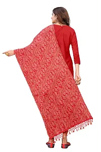 SALWAT Red Color Poly Georgette Dupatta-thumb3