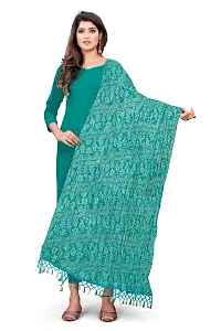 SALWAT Light Green Color Poly Georgette Dupatta-thumb1