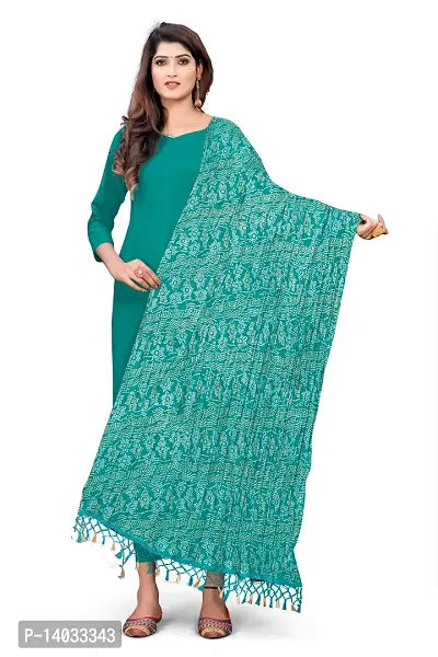 SALWAT Light Green Color Poly Georgette Dupatta-thumb2