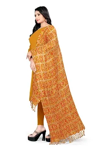 SALWAT Yellow Color Poly Georgette Dupatta-thumb2
