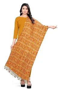 SALWAT Yellow Color Poly Georgette Dupatta-thumb1