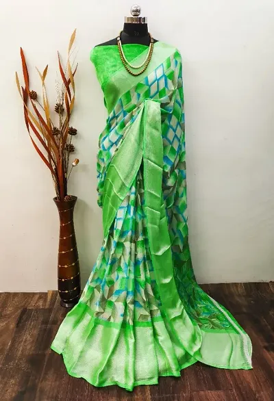 Moss Chiffon Sarees