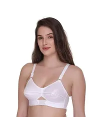 TRENDY WHITE COTTON BRA FOR WOMAN(PACK OF 2)-thumb1
