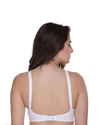 TRENDY WHITE COTTON BRA FOR WOMAN(PACK OF 2)-thumb2