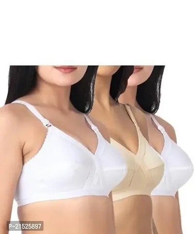 Fancy Non Padded Bra For Women Pack Of 3-thumb0