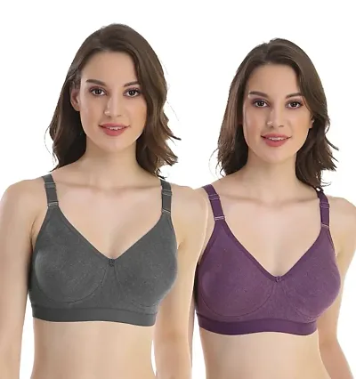 POOJARAGENEE Extra Comfort Non Padded Non Wire Bra for Everyday