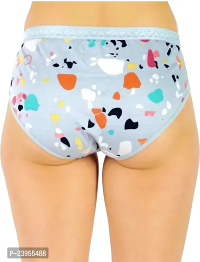 Stylish Multicoloured Cotton Blend Panties Pack of 3-thumb4