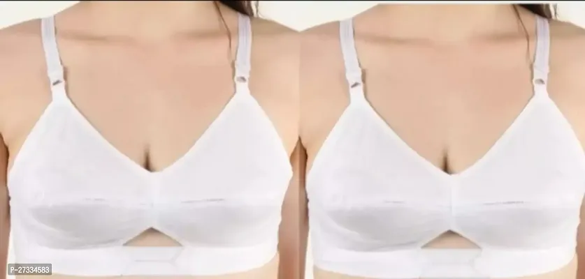 Women's Cotton non padded bra pack of 2-thumb0