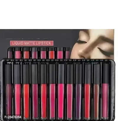 Liquid matte HD beauty lipstick pack of 12-thumb0