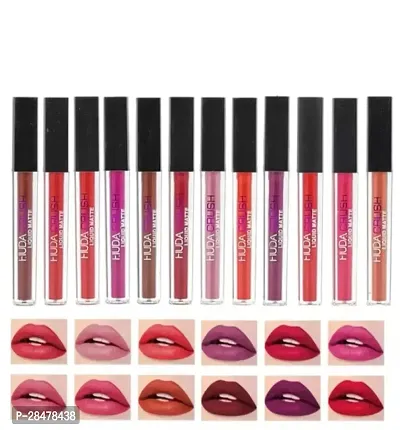 Liquid matte HD beauty lipstick pack of 12-thumb0