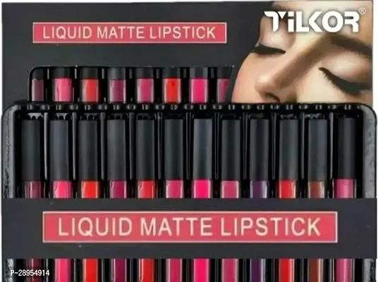 Liquid matte lipstick pack of 12 beauty hd-thumb0