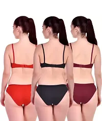 Stylish Cotton Lingerie Set for Women Pack of 3-thumb1