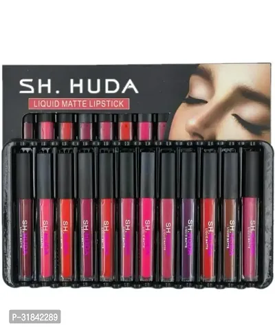 Liquid matte HD beauty lipstick pack of 12