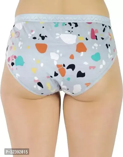 Stylish Cotton Printed Brief for Women, Pack of 3-thumb3