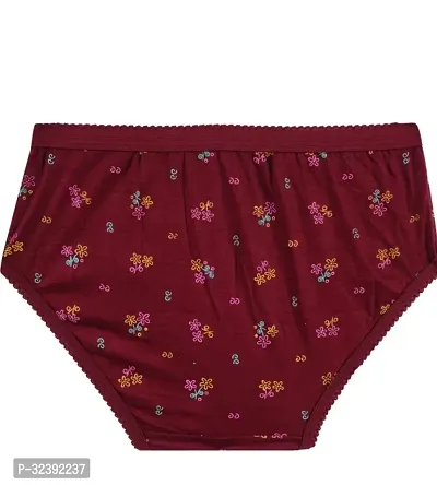 Stylish Cotton Printed Brief for Women, Pack of 6-thumb4