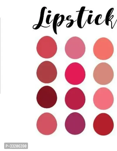 Long Lasting Matte Finish Lipstick, Pack of 12-thumb2