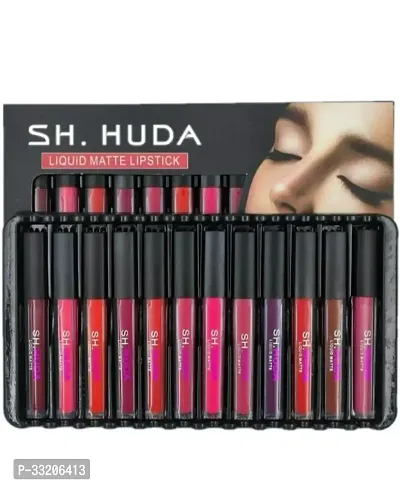 Long Lasting Matte Finish Lipstick, Pack of 12-thumb0