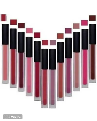 Long Lasting Matte Finish Lipstick, Pack of 12-thumb0