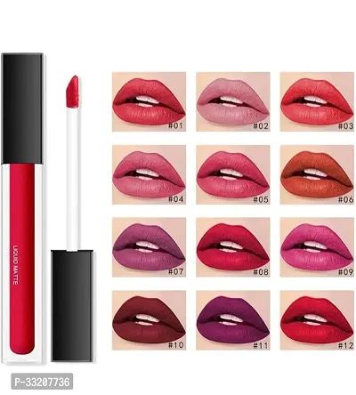 Long Lasting Matte Finish Lipstick, Pack of 12-thumb4