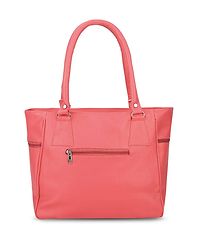 Elegant Peach PU Handbags For Women And Girls-thumb2