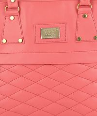 Elegant Peach PU Handbags For Women And Girls-thumb4