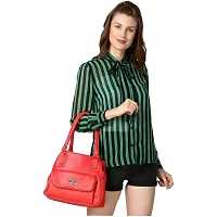 Elegant Red PU Handbags For Women And Girls-thumb4