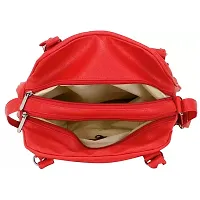 Elegant Red PU Handbags For Women And Girls-thumb3