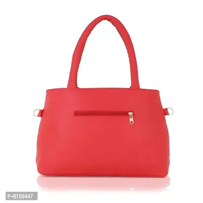Elegant Red PU Handbags For Women And Girls-thumb4