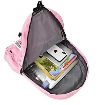 Stylish Pink PU Backpacks For Women And Girls-thumb1