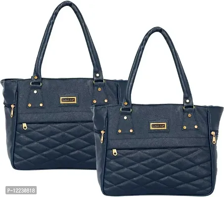 Classic Solid Handbags for Women Pack of 2