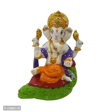 Ganesh jii Home Office Decorative Showpiece Figurine Puja/Pooja Temple/Mandir Ganesh Idol for Main Door Ganesh Murti for Gift