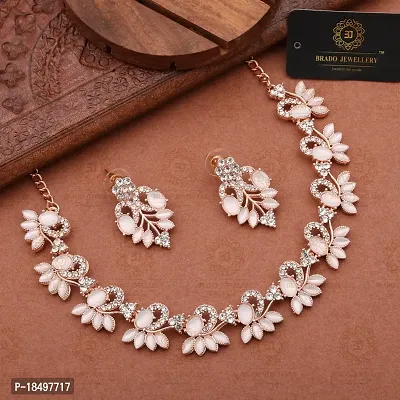 New Rose Gold Palated Jewellery Set-thumb0