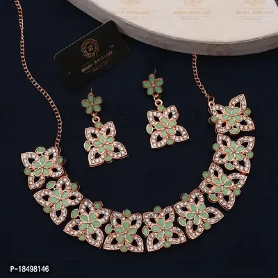 New  Rose Gold  Traditional Fashion Jewellery Set  for Women  Girls.