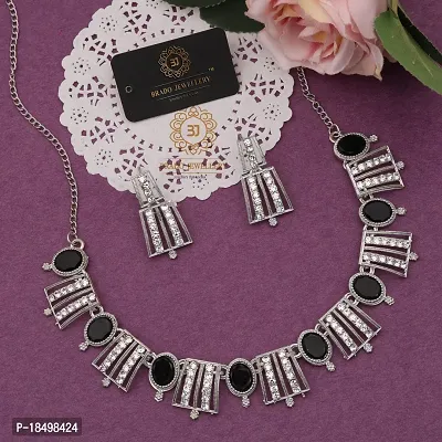 New   Exclusive Silver Traditional Necklace for Women-thumb3