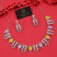 New   Exclusive Silver Traditional Necklace for Women-thumb2