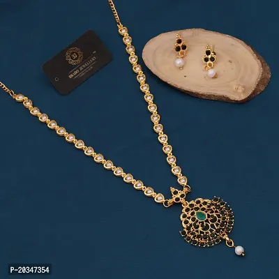 New Traditional Brass Jewellery Set For Women-thumb0