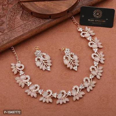 New Rose Gold Palated Jewellery Set-thumb2