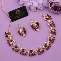 New Rose Gold Palated Jewellery Set-thumb1