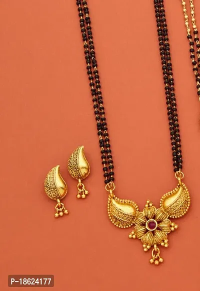 Combo Of 2 Premium Quality Mangalsutra Set With Earring For Women.-thumb3