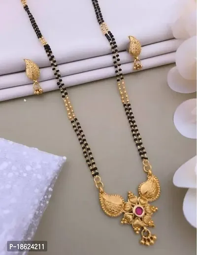 Combo Of 2 Premium Quality Mangalsutra Set With Earring For Women.-thumb3