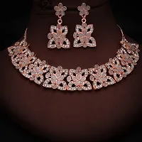 New  Rose Gold  Traditional Fashion Jewellery Set  for Women  Girls.-thumb3