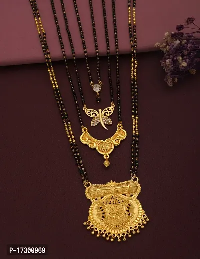 New Stylish Pack Of 4 Combo Women Mangalsutra Set